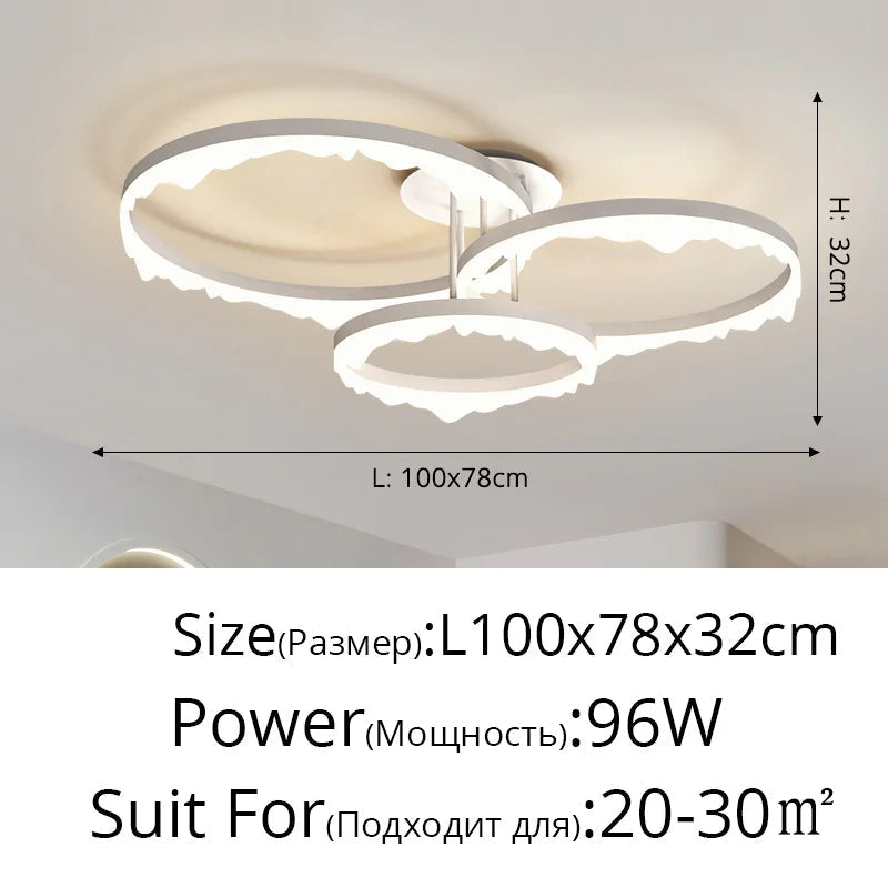 lustre led moderne minimaliste éclairage intérieur design élégant
