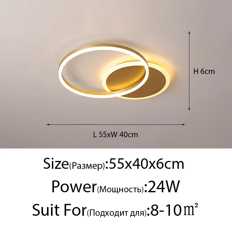 lustre led moderne minimaliste à intensité variable pour éclairage intérieur
