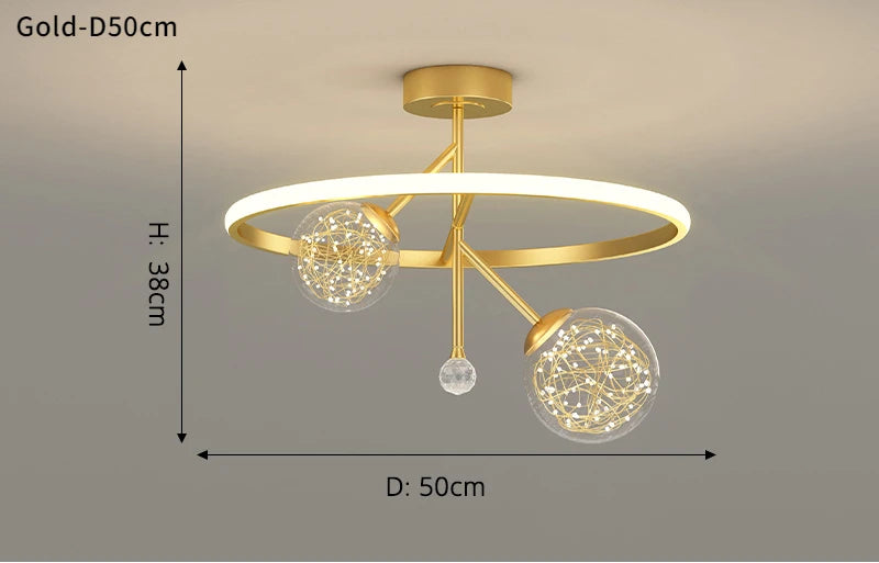 lustre led moderne nordique simple boule pour intérieur