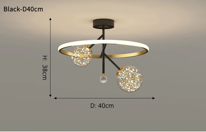 lustre led moderne nordique simple boule pour intérieur