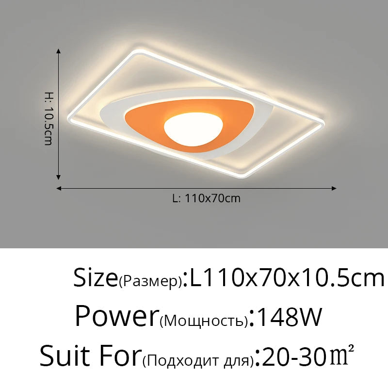 lustre led moderne nordique simple pour éclairage chaud