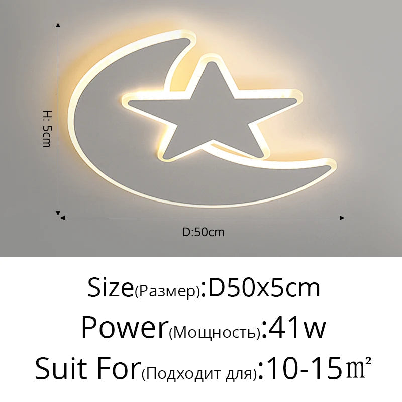 lustre led moderne nuage amour décoratif pour enfant