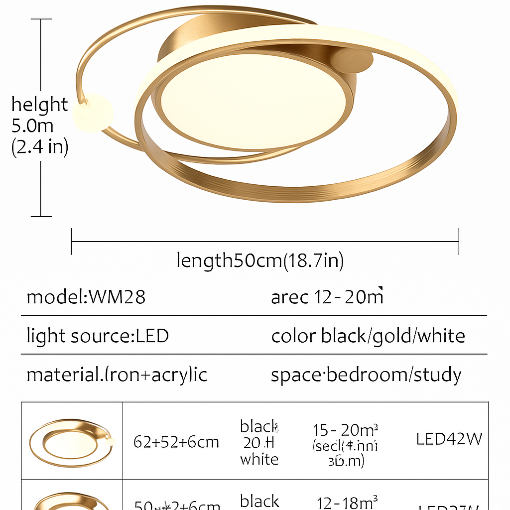 Lustre Led moderne plafonniers simples chambre chevet cuisine plafonnier étude éclairage intérieur à intensité variable