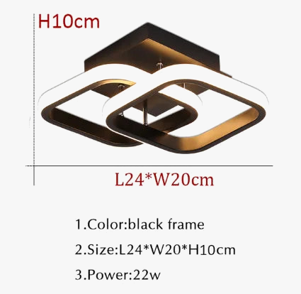 lustre led moderne pour allée couloir et intérieur