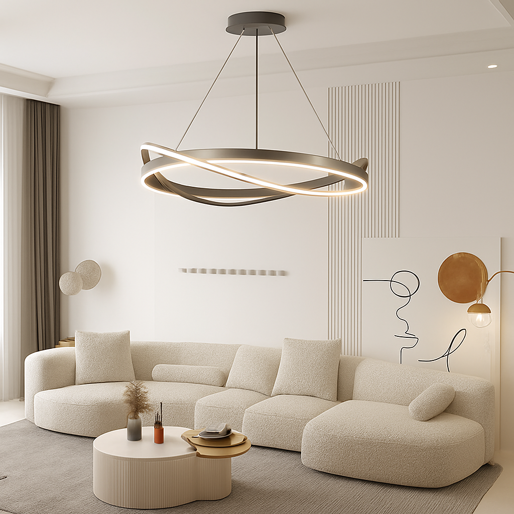 lustre led moderne pour éclairage intérieur suspension plafonnier
