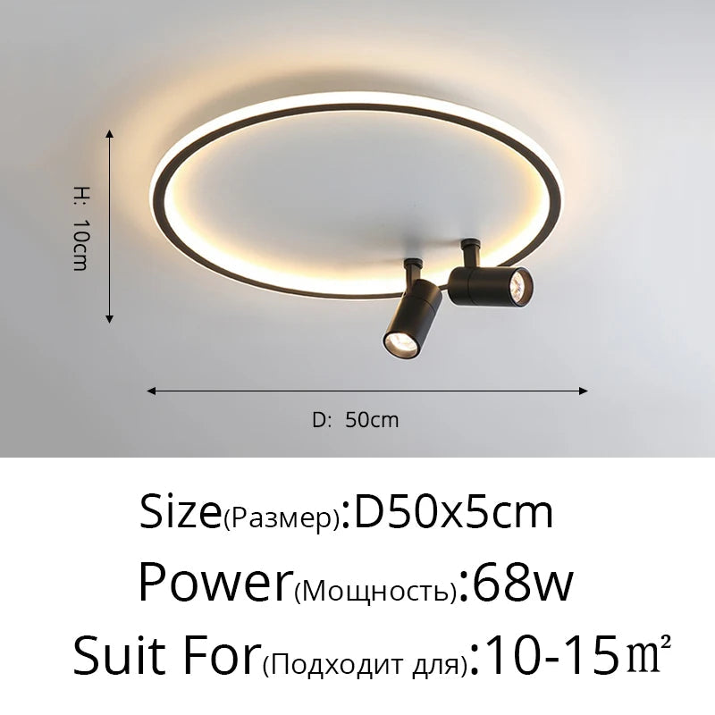lustre led moderne pour intérieur décoration lumière projecteur