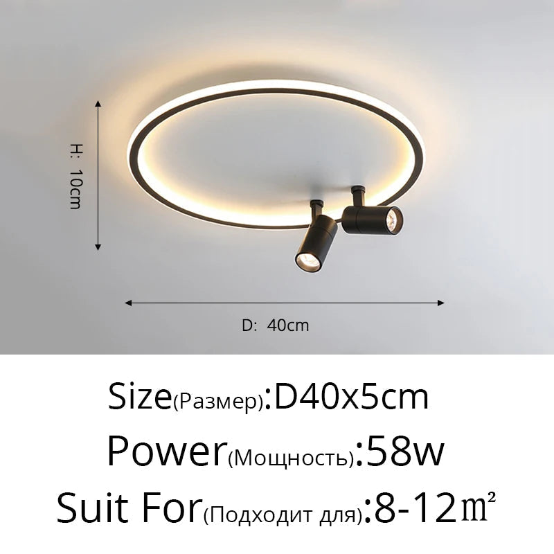 lustre led moderne pour intérieur décoration lumière projecteur