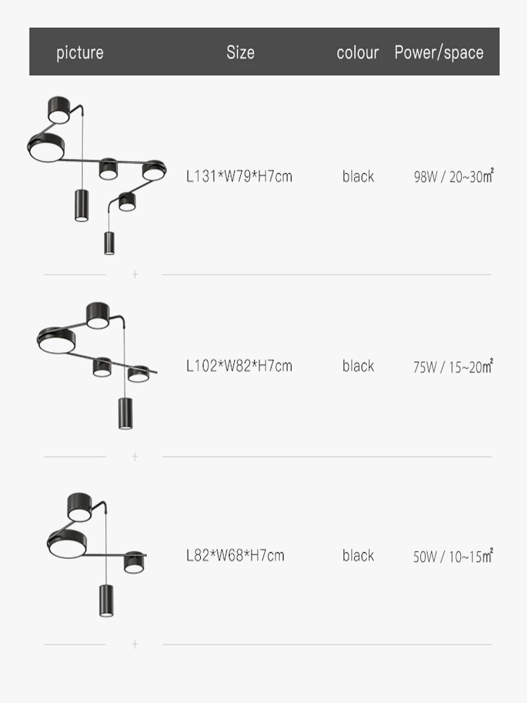 lustre led moderne pour intérieur simple et spécial