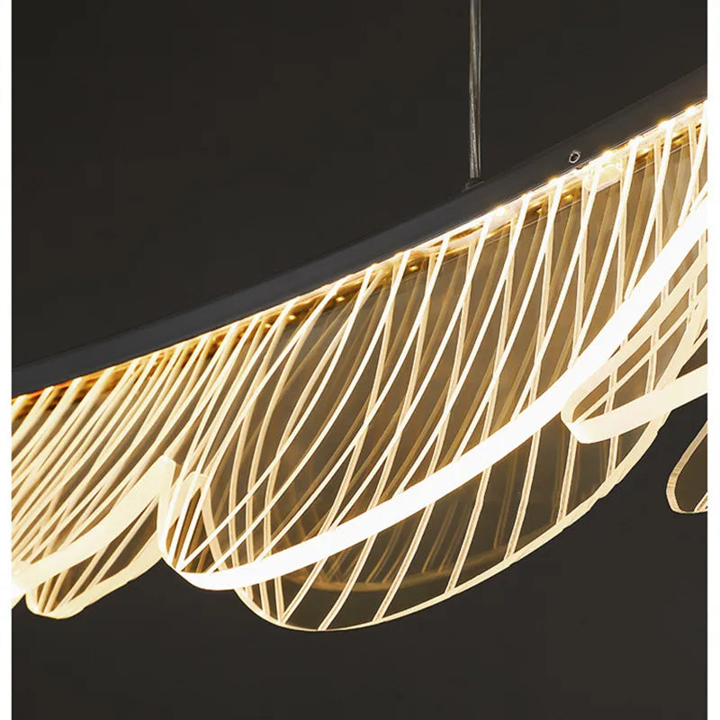 lustre led moderne pour table de restaurant décoration maison