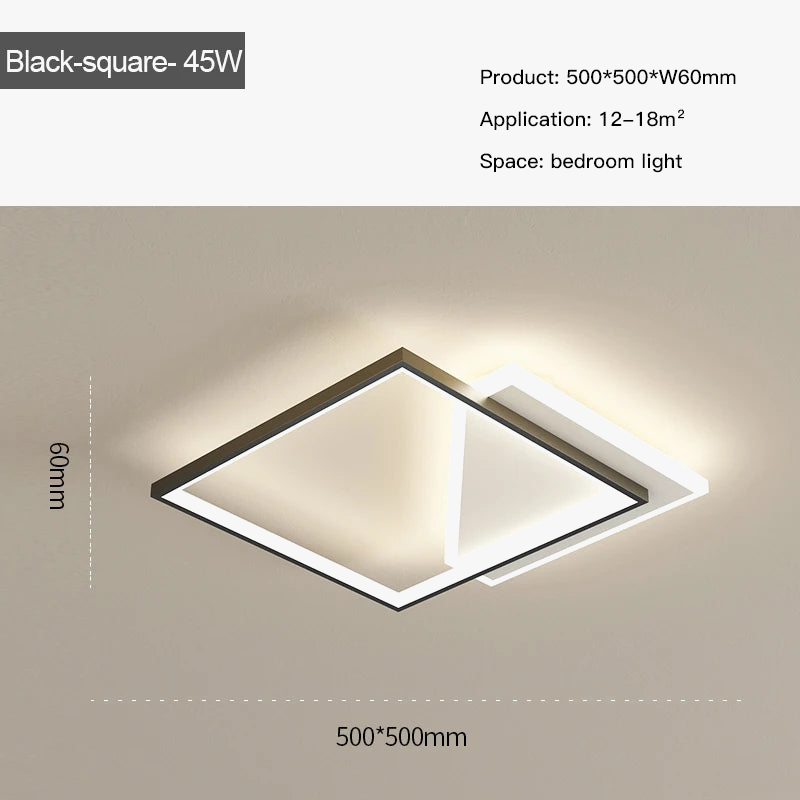 lustre led moderne simple décoration maison tondi