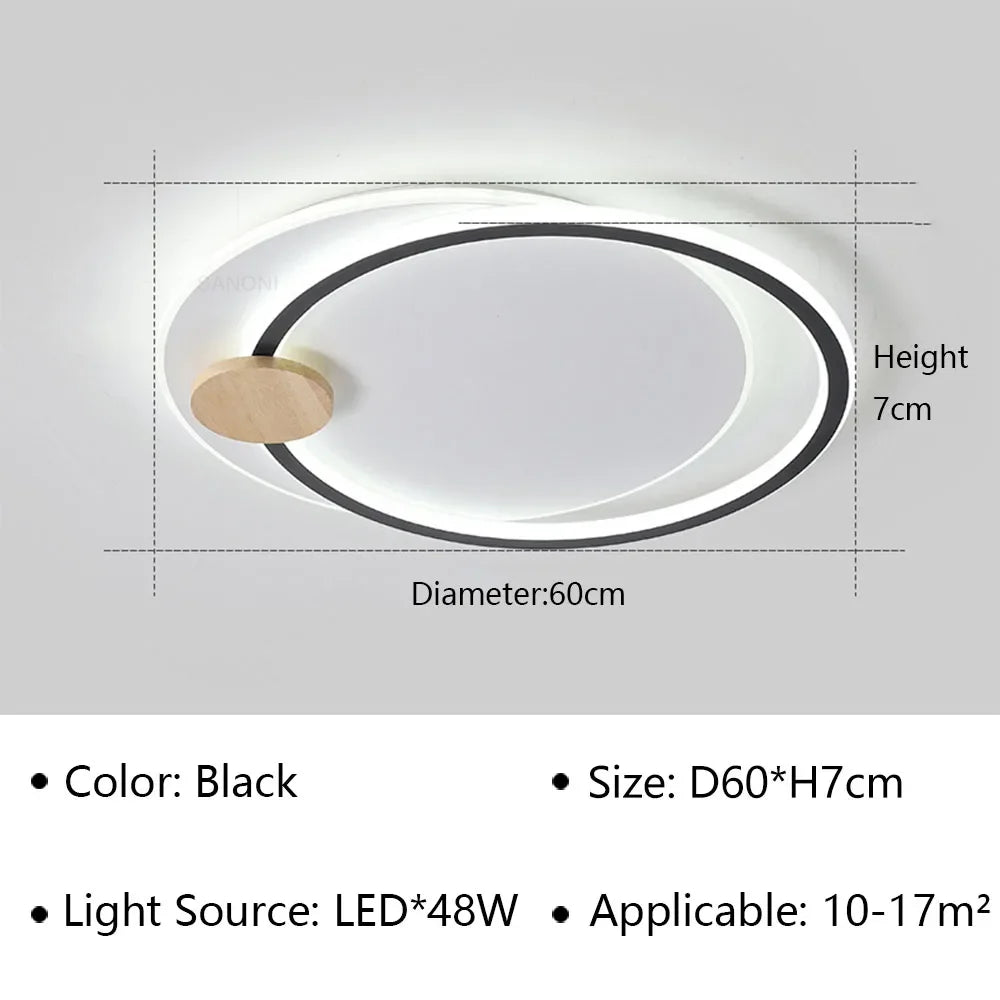 Plafonnier rond led moderne simple pour décoration d'intérieur