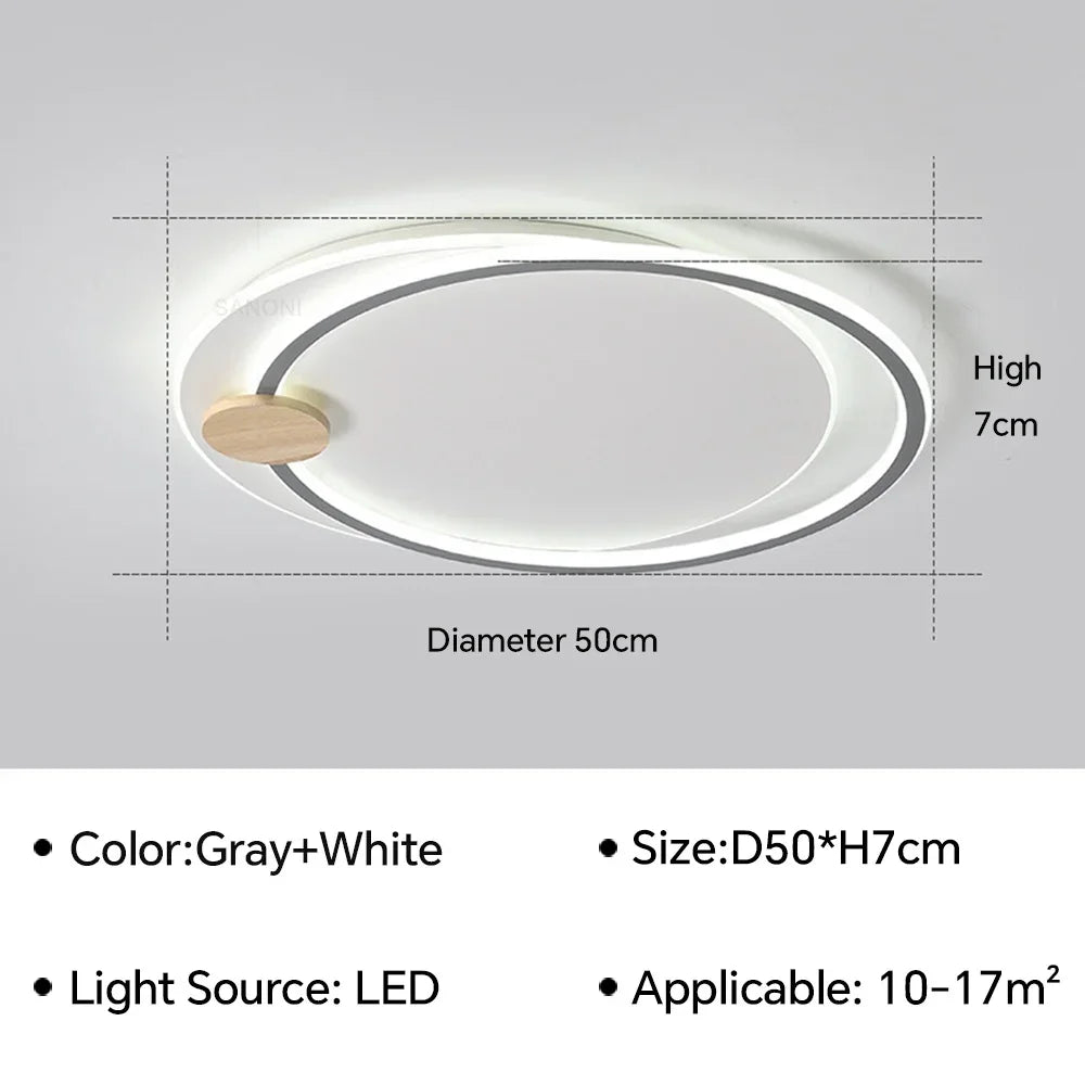 Plafonnier rond led moderne simple pour décoration d'intérieur