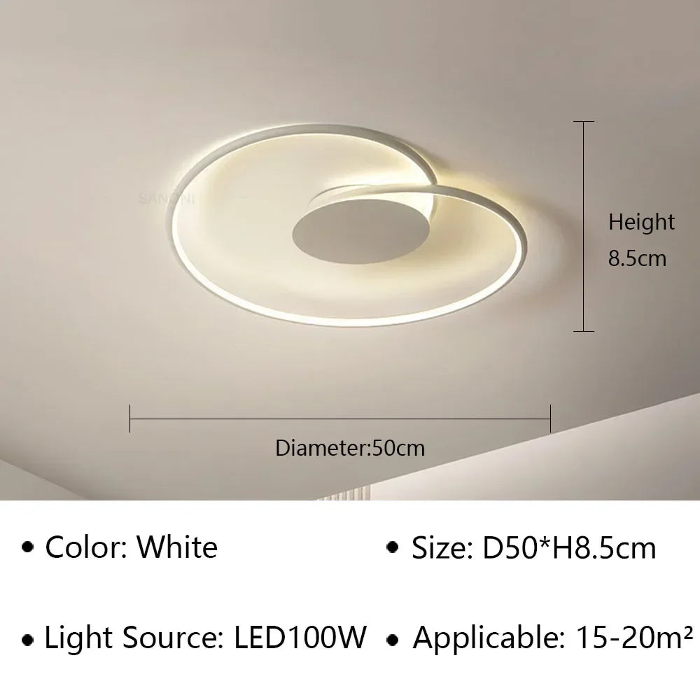 lustre led moderne simple pour décoration intérieure