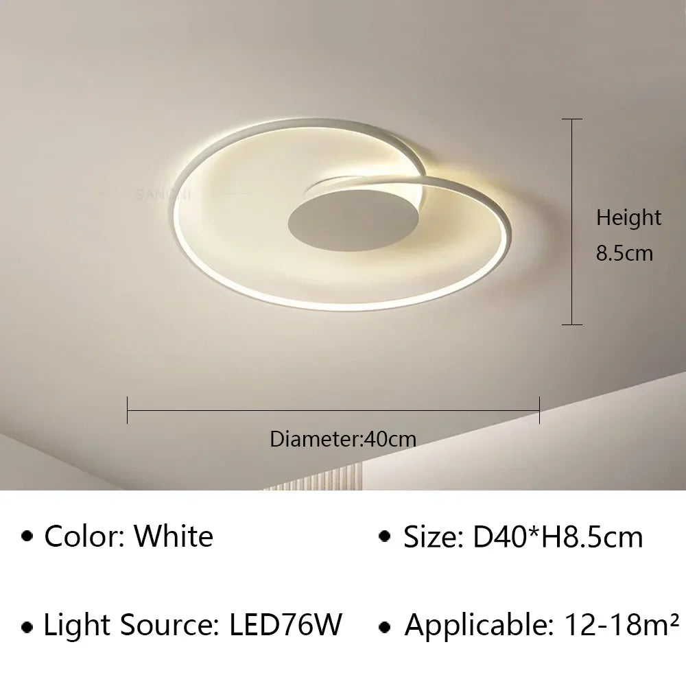 lustre led moderne simple pour décoration intérieure