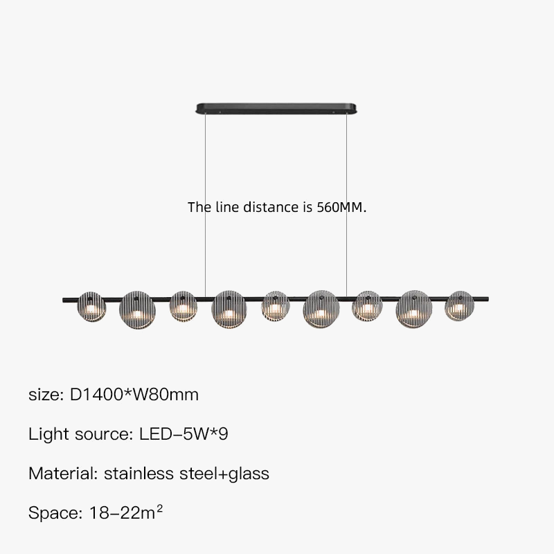 lustre à led moderne style minimaliste pour intérieur