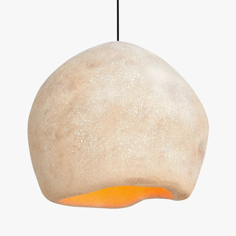 lustre à led moderne wabi sabi pour décoration intérieure et ambiance chaleureuse