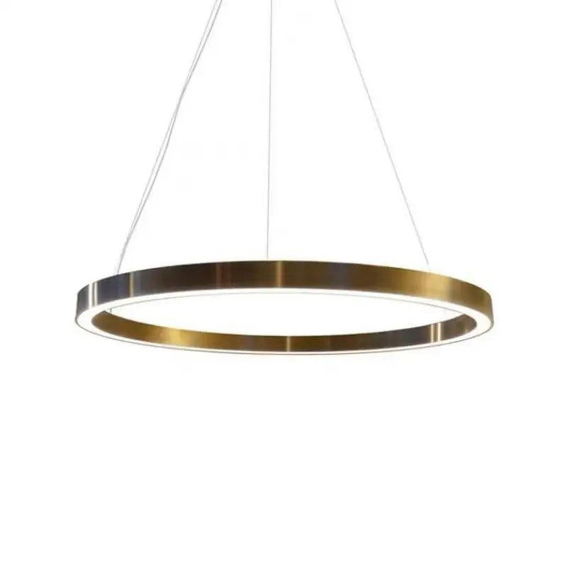 lustre led nordique circulaire pour décoration intérieure luxueuse