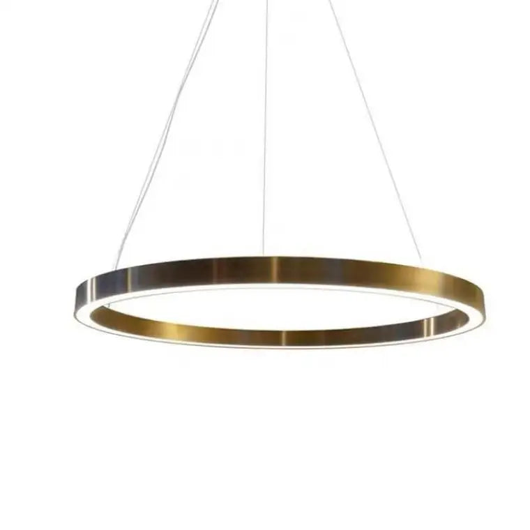 lustre led nordique circulaire pour décoration intérieure luxueuse