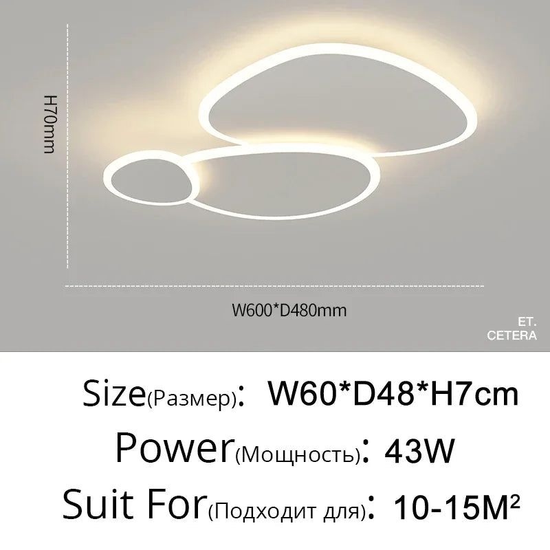 lustre led nordique créatif à intensité variable moderne