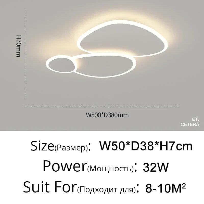 lustre led nordique créatif à intensité variable moderne