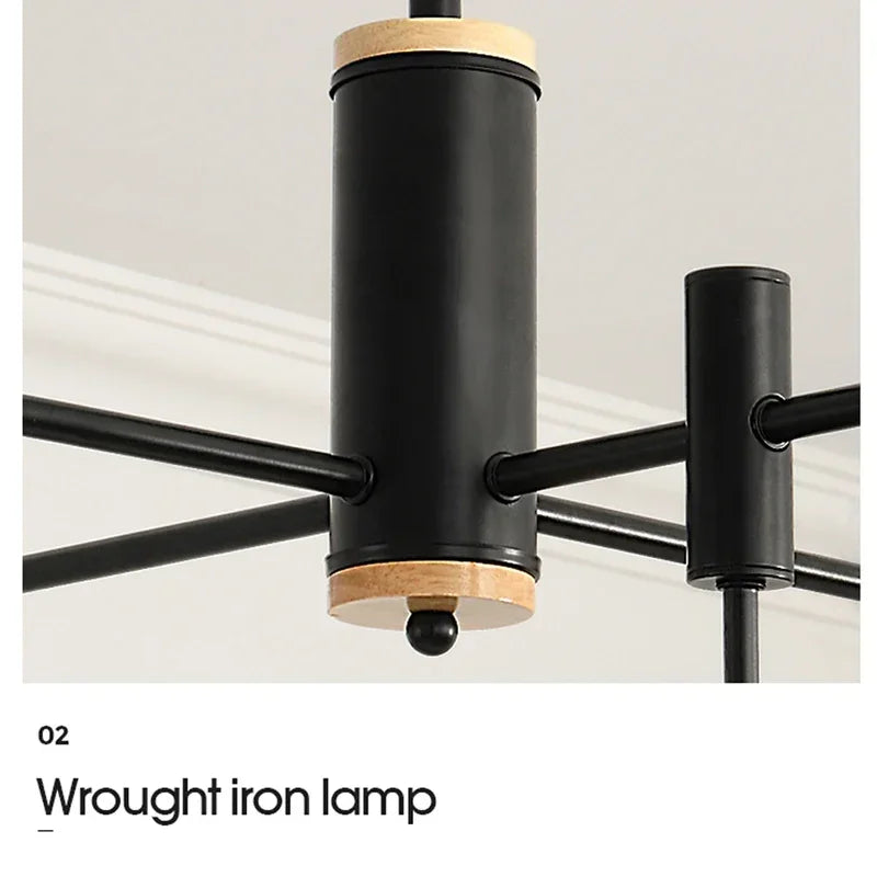 lustre à led nordique pour décoration intérieure moderne
