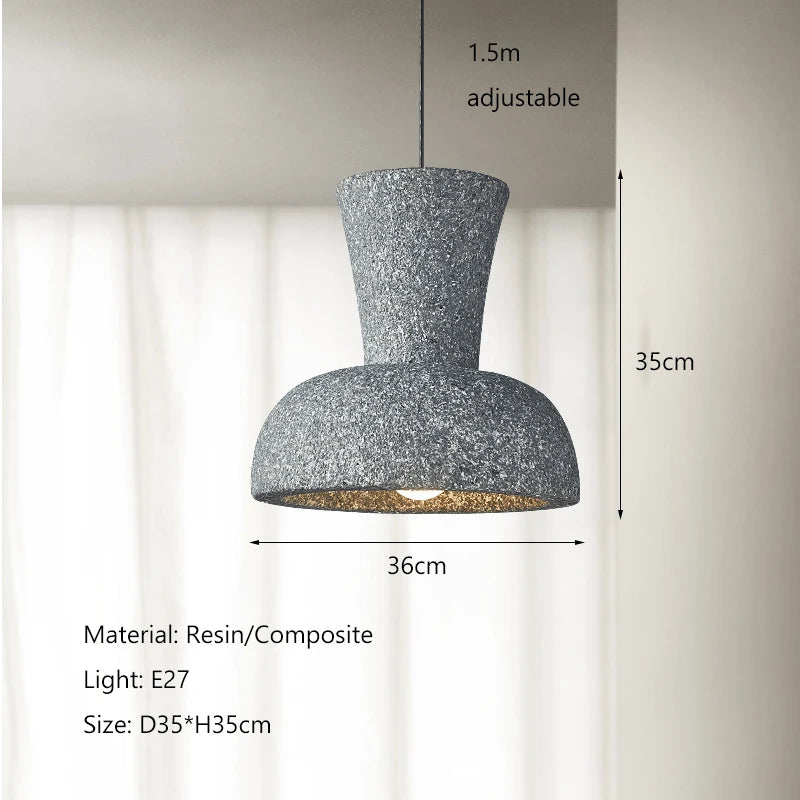 lustre led nordique wabi sabi pour bar et décoration maison