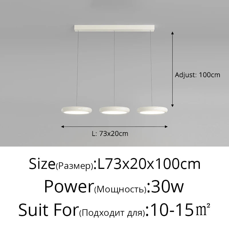 lustre led plafonnier moderne pour cuisine île bar intérieur