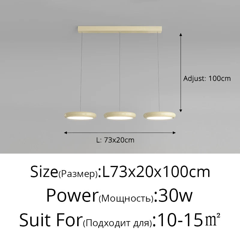 lustre led plafonnier moderne pour cuisine île bar intérieur