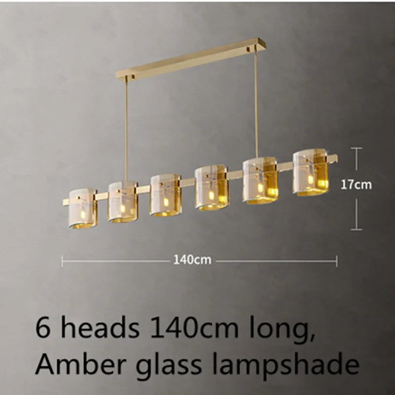lustre à led postmoderne en cristal pour intérieur élégant