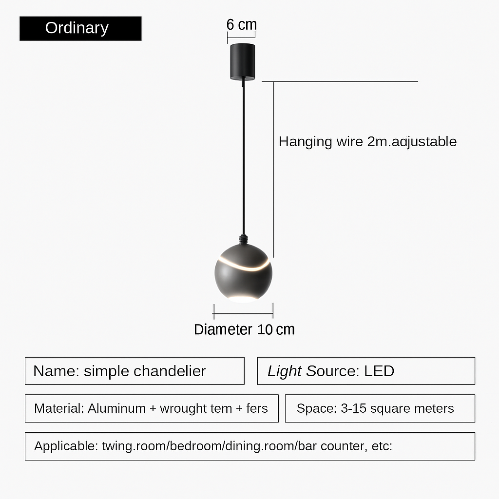 lustre à led pour une décoration moderne et élégante