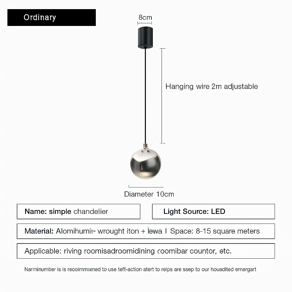 lustre à led pour une décoration moderne et élégante