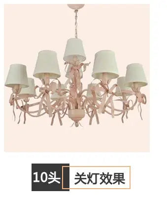 lustre à led rose pour chambre de fille décorative élégante