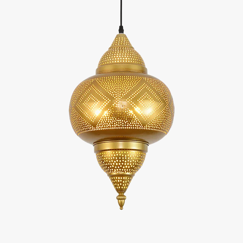 lustre led sandyha style asie du sud-est décoration intérieure dorée
