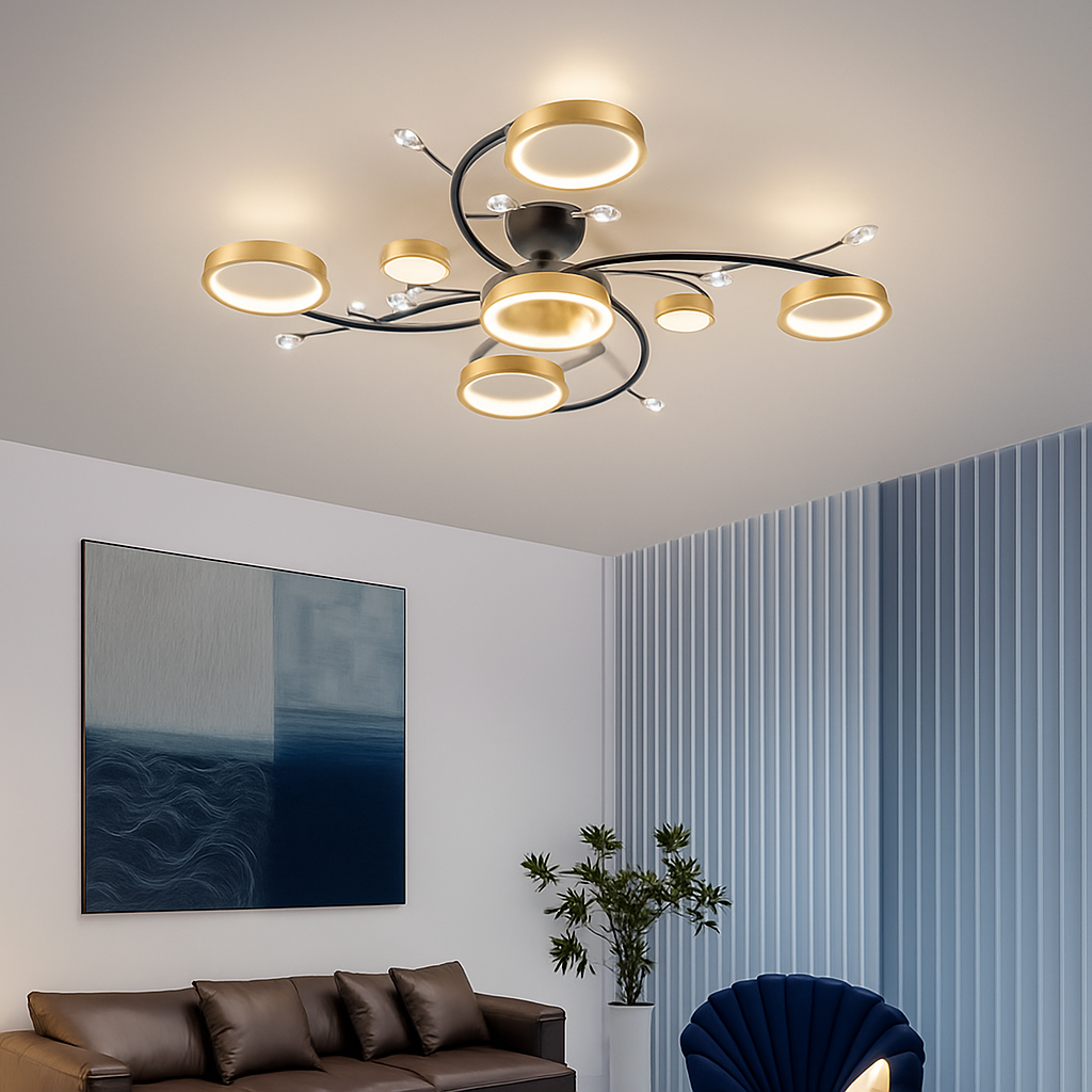 lustre led style nordique décoration maison luminaire suspendu
