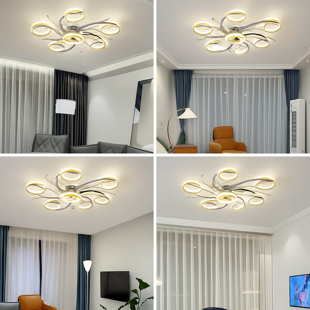 lustre led style nordique décoration maison luminaire suspendu