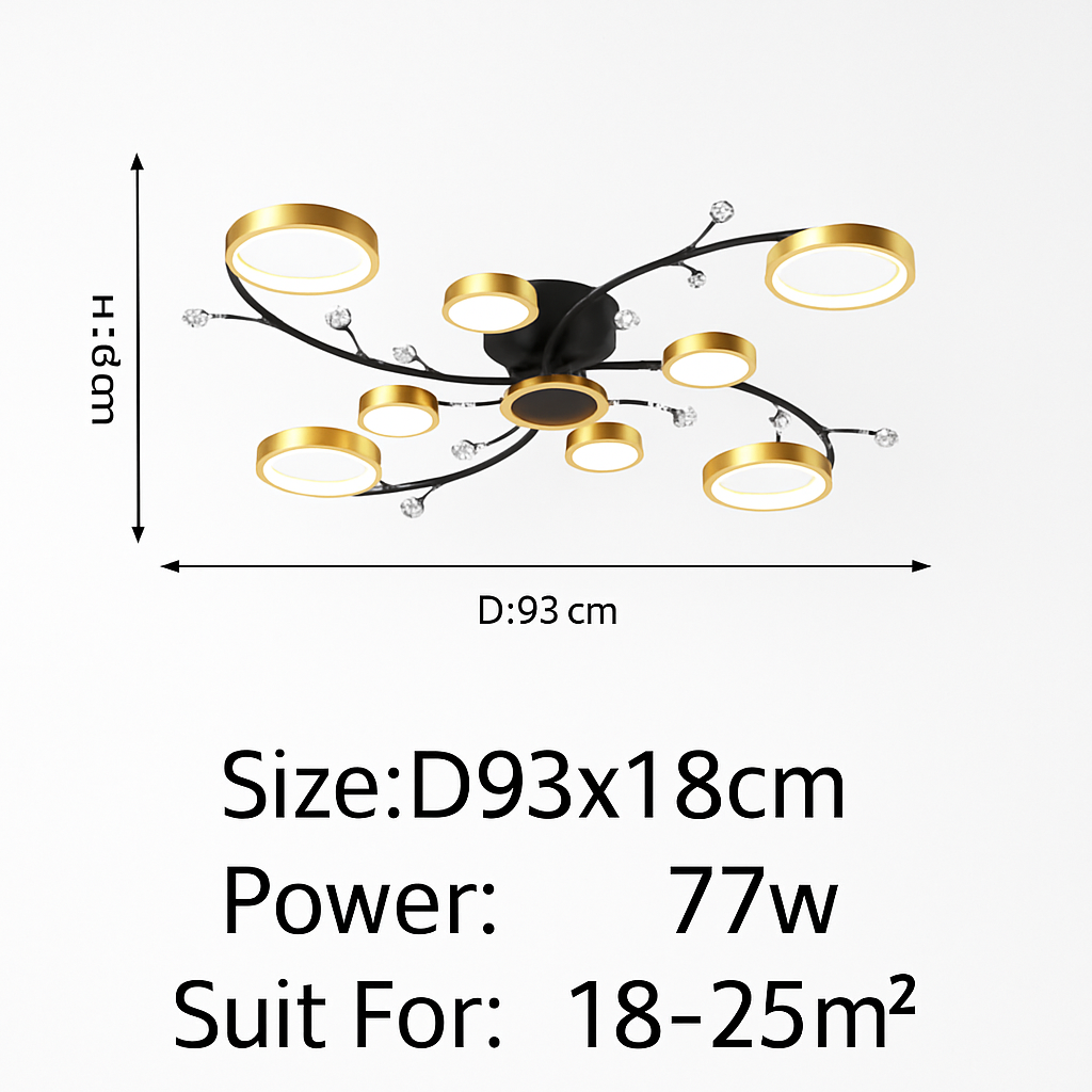 lustre led style nordique décoration maison luminaire suspendu