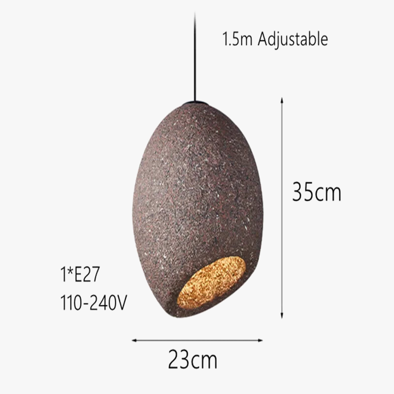 lustre led style wabi sabi nordique pour café et restaurant