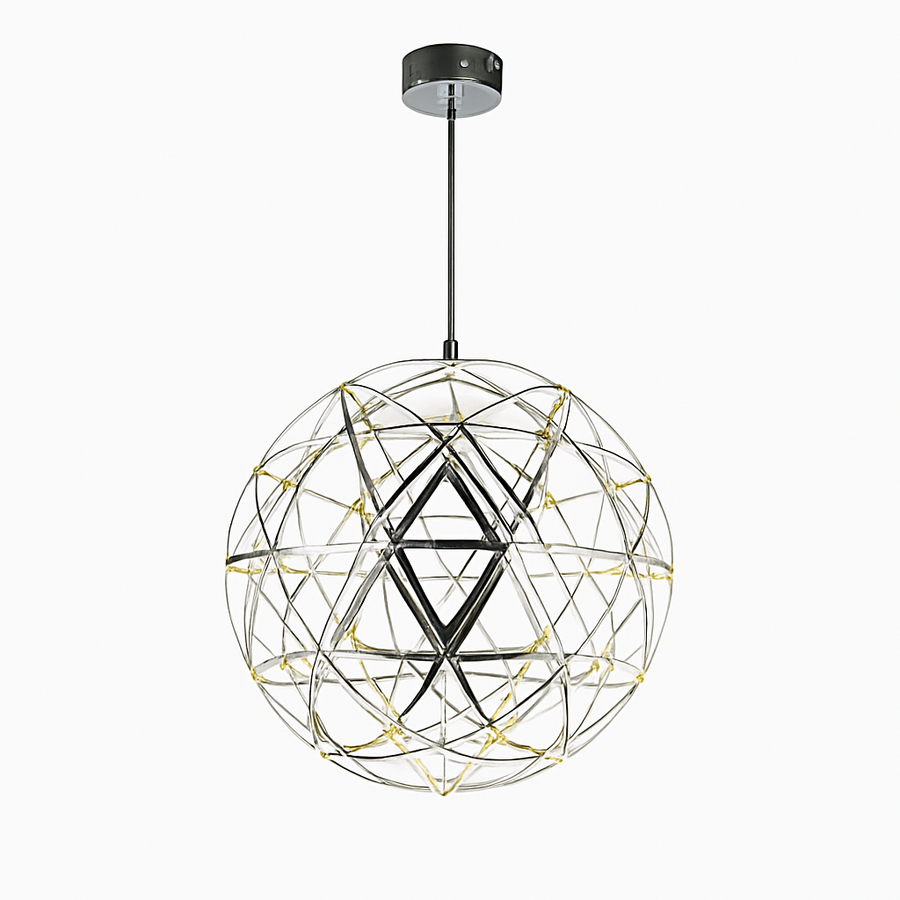 lustre led suspendu design moderne en forme de boule