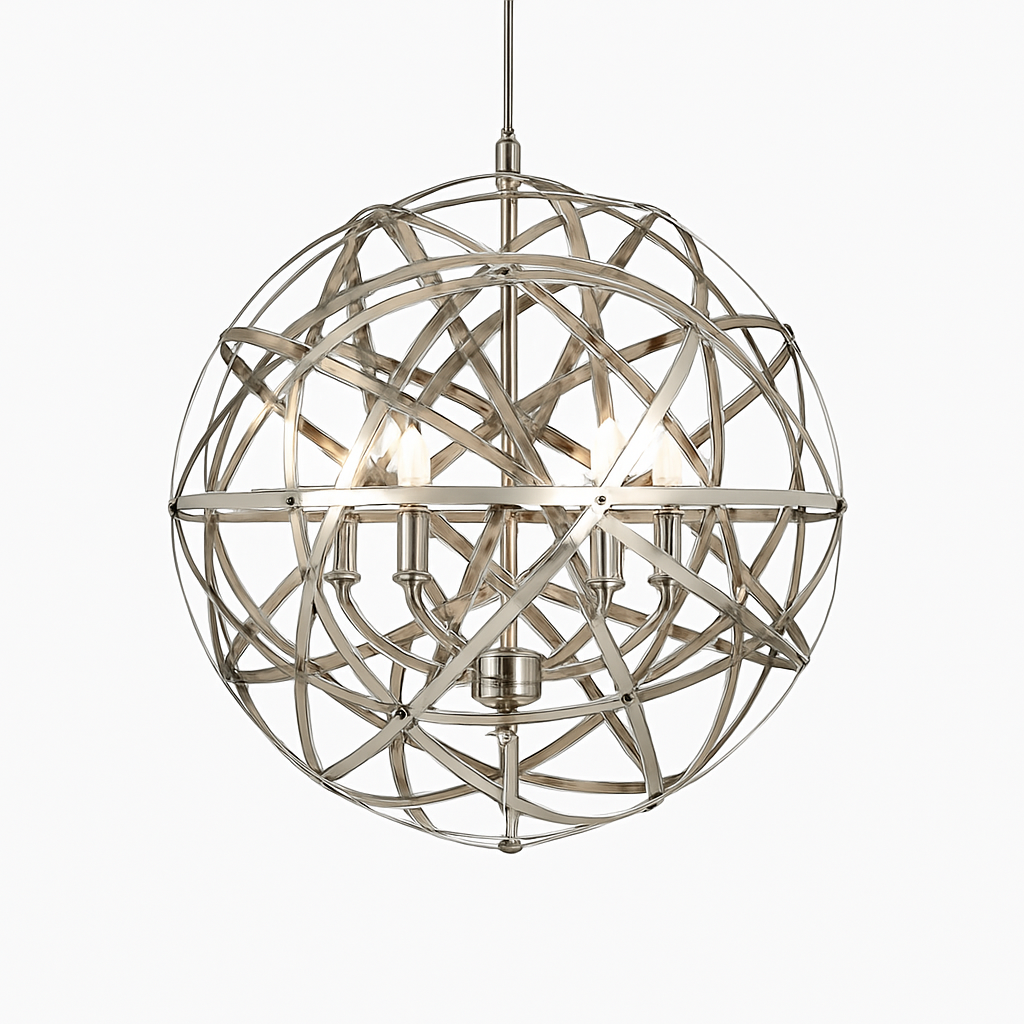 lustre led suspendu design moderne en forme de boule