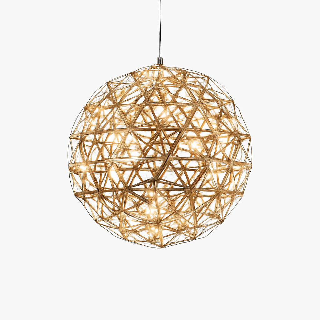 lustre led suspendu design moderne en forme de boule