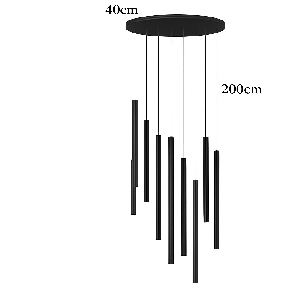 Lustre led suspendu design moderne pour villa loft hôtel