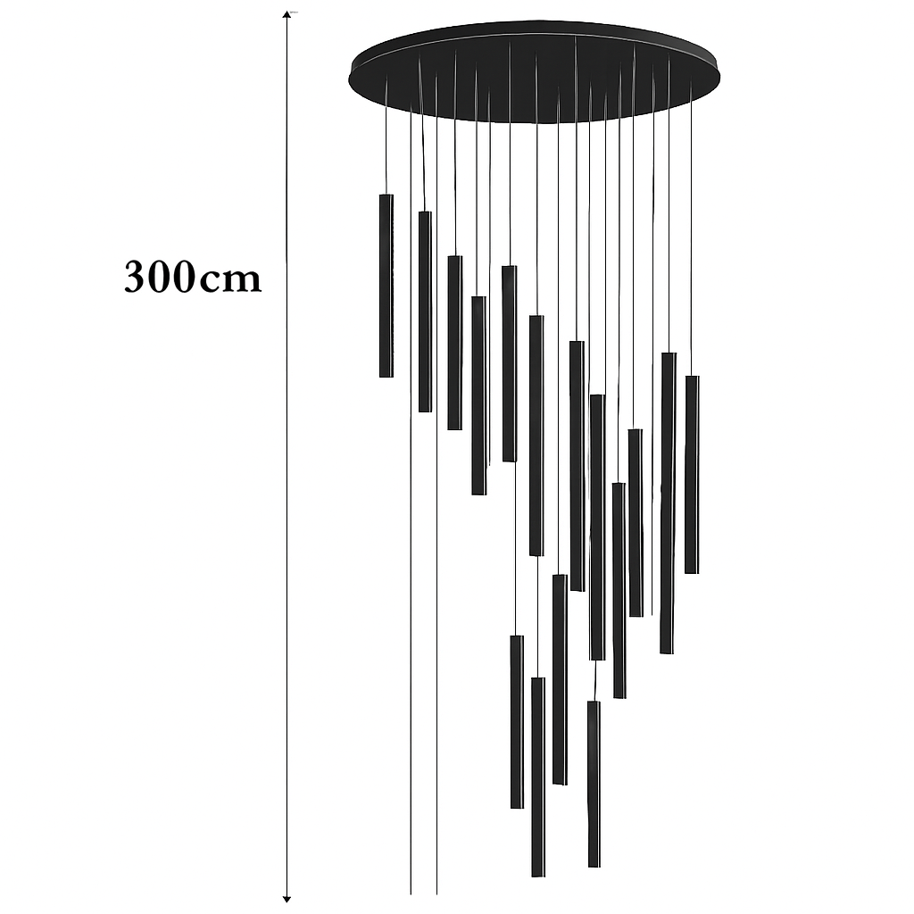 Lustre led suspendu design moderne pour villa loft hôtel
