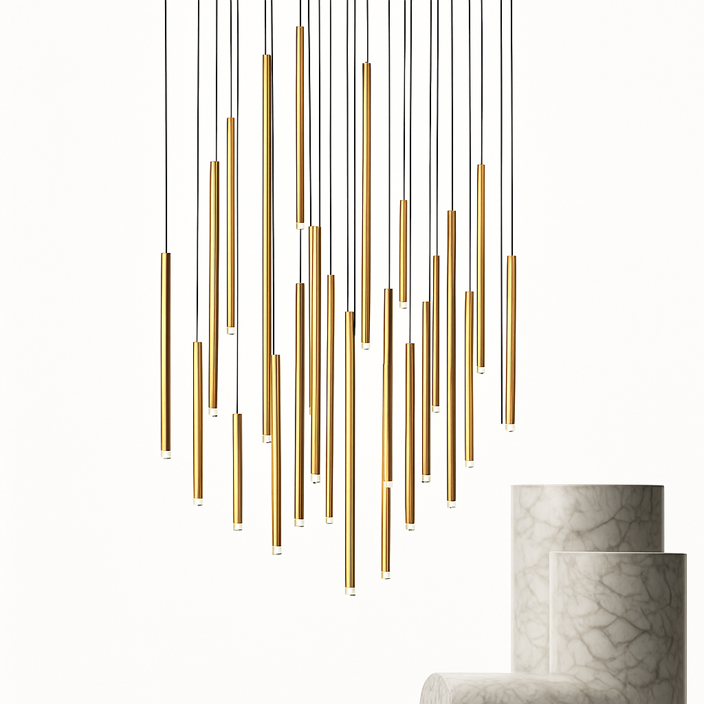 Lustre led suspendu design moderne pour villa loft hôtel