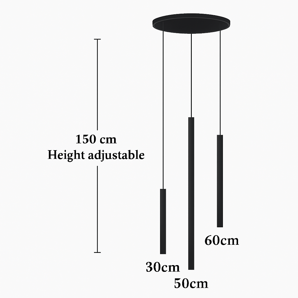 Lustre led suspendu design moderne pour villa loft hôtel