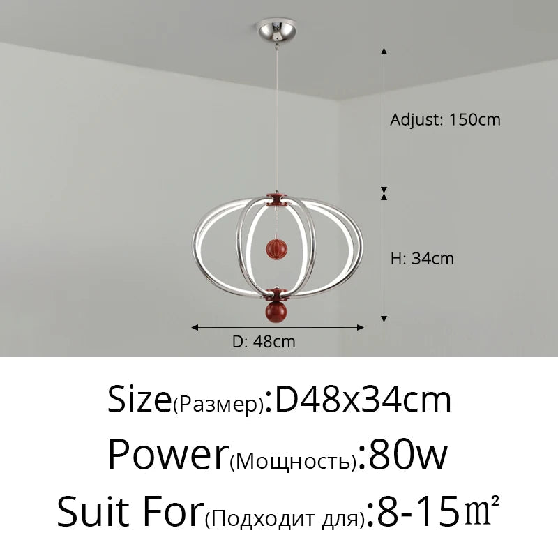 lustre led suspendu pour décoration intérieure et éclairage moderne