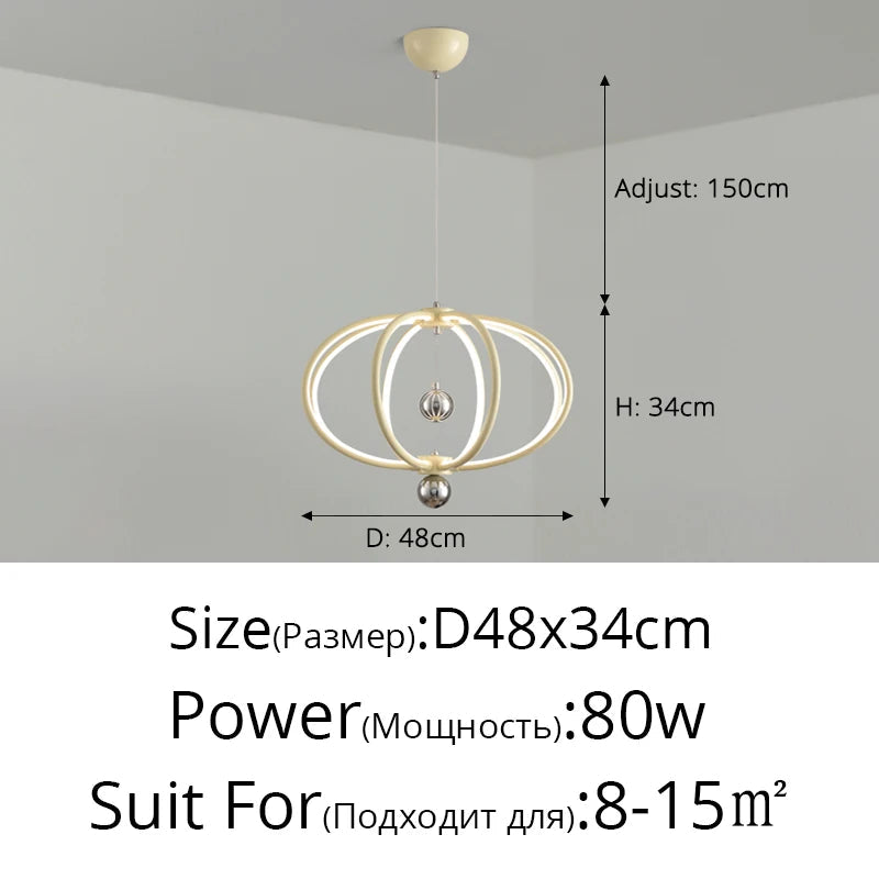 lustre led suspendu pour décoration intérieure et éclairage moderne
