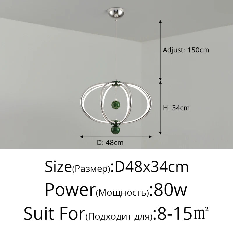 lustre led suspendu pour décoration intérieure et éclairage moderne