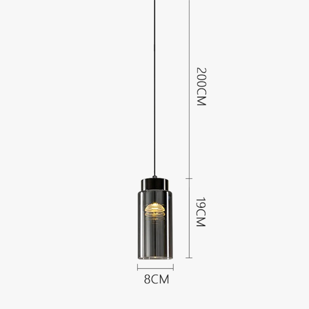 lustre à led tendance en forme de bouteille pour intérieur moderne