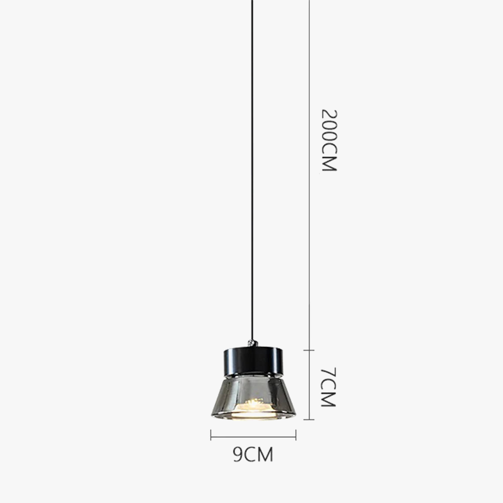 lustre à led tendance en forme de bouteille pour intérieur moderne