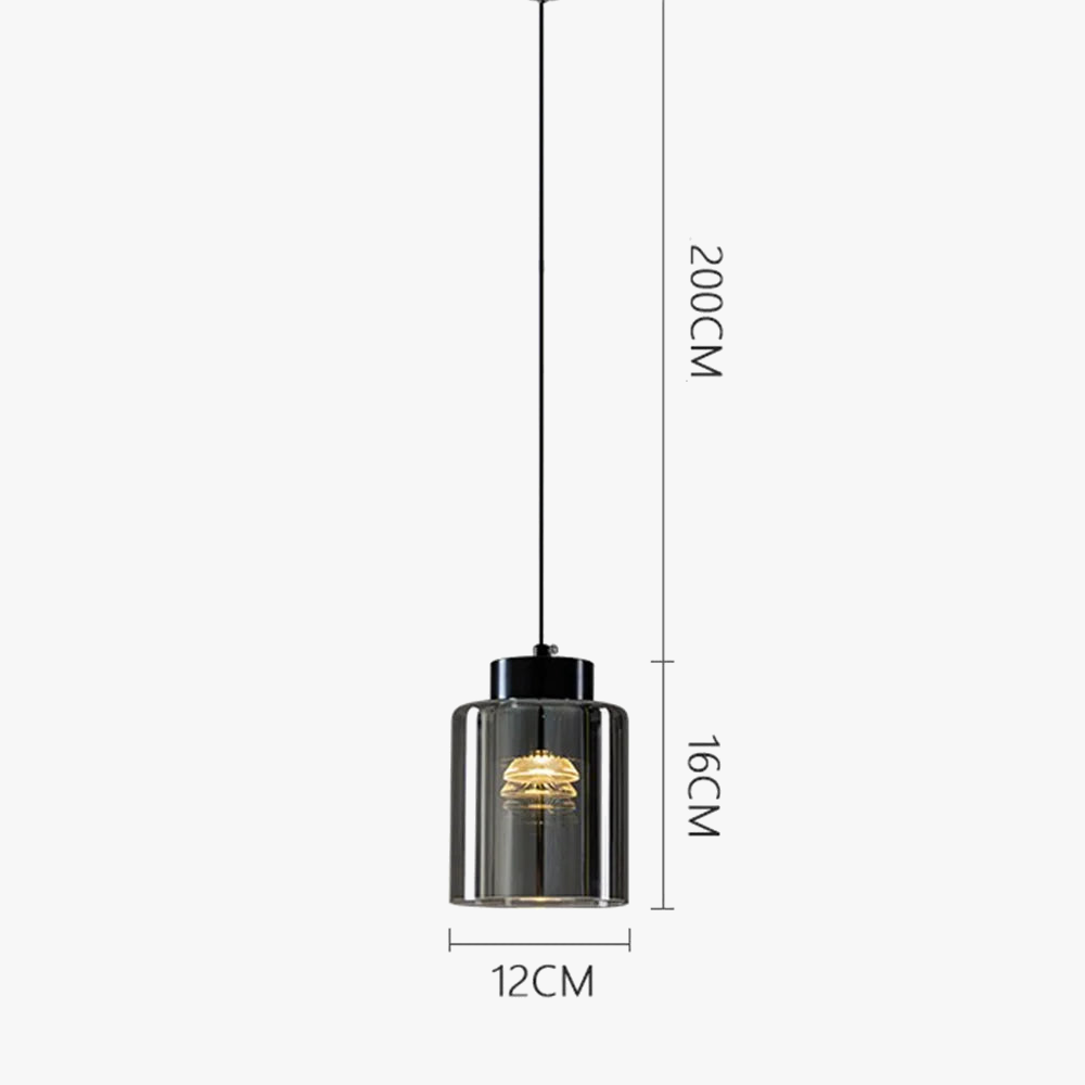 lustre à led tendance en forme de bouteille pour intérieur moderne